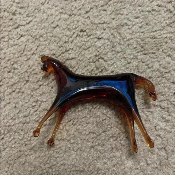 Vintage glass brown horse - Picture 5 of 12